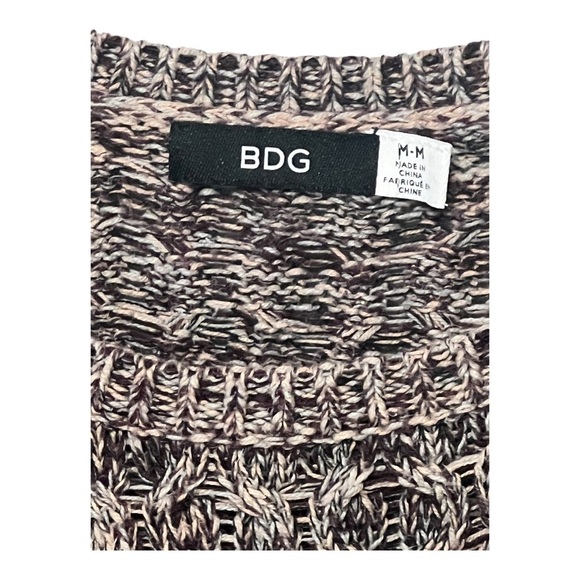 BDG Zoe Sweater Borrowed From The Boys Slouchy Oversized Crew Neck Cotton Blend - Picture 10 of 11